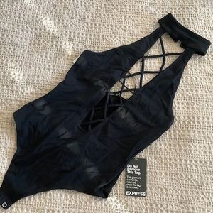 Express black bodysuit